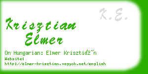 krisztian elmer business card